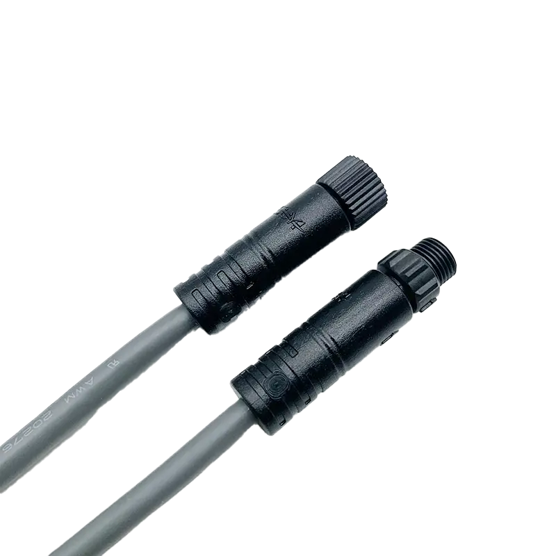 M8 Waterproof Connector IP67 Gold Plated 3μ Cable