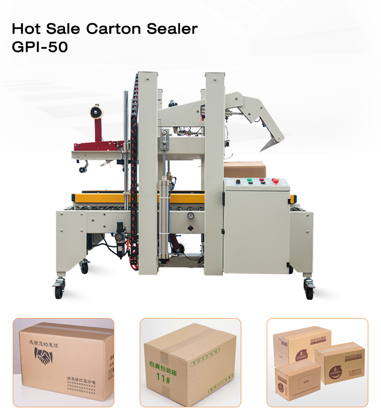 GURKI Automatic Adjust Height and Width Carton Sealing Machine