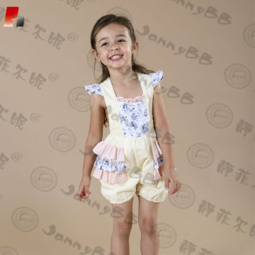 girls adjustable strap WD Wolf bubble romper