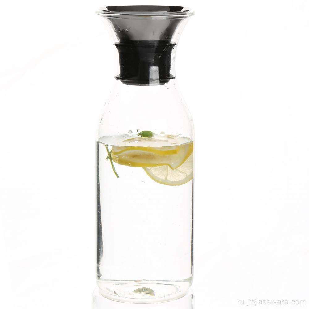 Стеклянный графин для воды и молока прозрачные бутылки для напитков