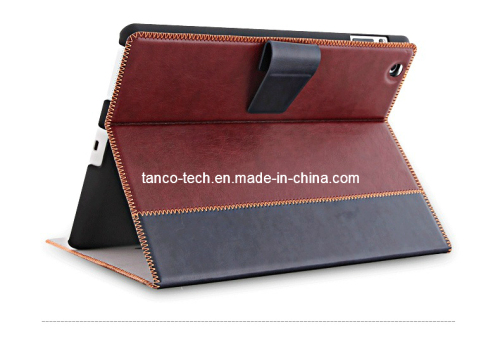 Gorgeous Genuine Leather Cover Case for iPad Air, Flip Card Holder Leather Case