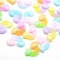 100 pièces dégradé de couleur résine nuage Flatback Cabochon Miniature Art bricolage Scrapbooking cheveux arc centre