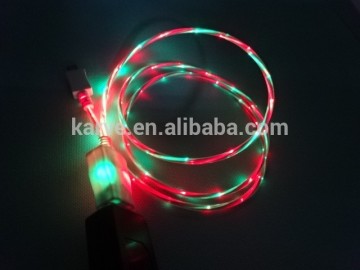 high quality dual color led v8 cable