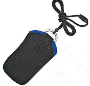 neoprene cell phone case with lanyard