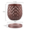 Rose Gold Home Decor Pineapple Cement Pot