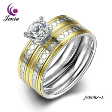 Jenia Wholesale Jewelry Ring New Design Ladies Gold Beautiful Design Ring