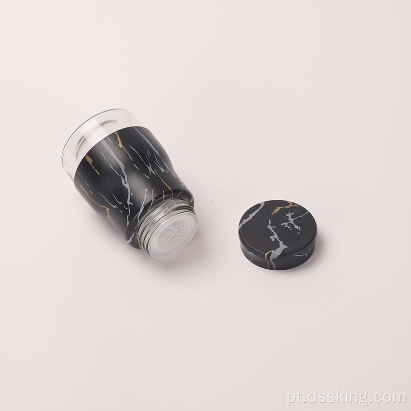 Garra de vidro rotativo de esfero de vidro rotativo de grãos pretos pretos foste preto
