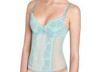 Clear and Bright Flowery Tailored Croset Style Bra for Brid