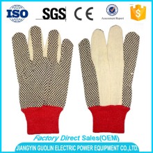 cheap pvc dotted knitted gloves knitted cotton dotted gloves