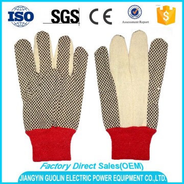 cheap pvc dotted knitted gloves knitted cotton dotted gloves