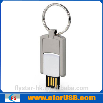 Keyring usb flash drive, metal usb stick, mini swivel metal usb flash drive