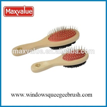 wooden handle pet comb