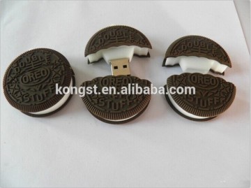 wholesale antivirus cookie design usb flash drive, promotional products cookie shape usb pen drive