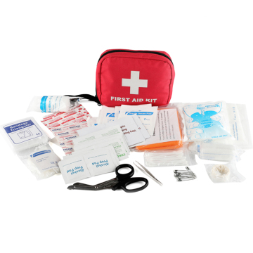 mini double handy first aid kit with carabiner