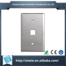 Metal Keystone amp faceplate 1 port