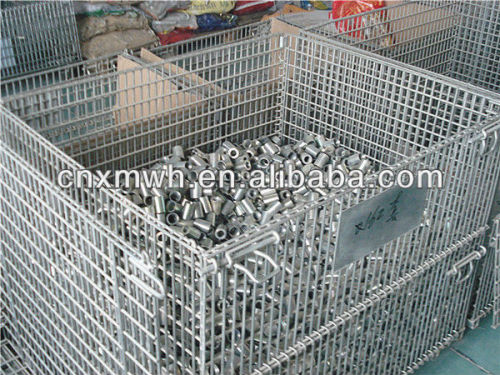 Wire container for metal product storage