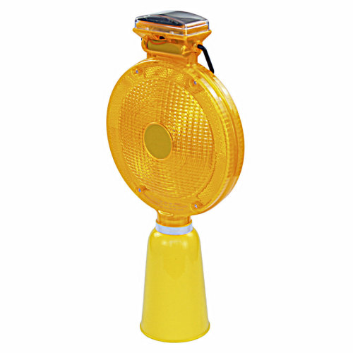 Solar Power LED Warning Light for Traffic Cone