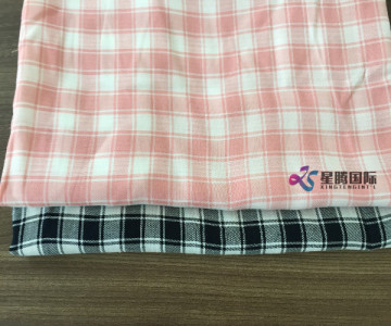 Plaid Tencel Blend Cotton Yarn Dyed Fabric