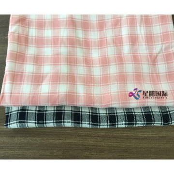 Plaid Tencel Blend Cotton Yarn Dyed Fabric