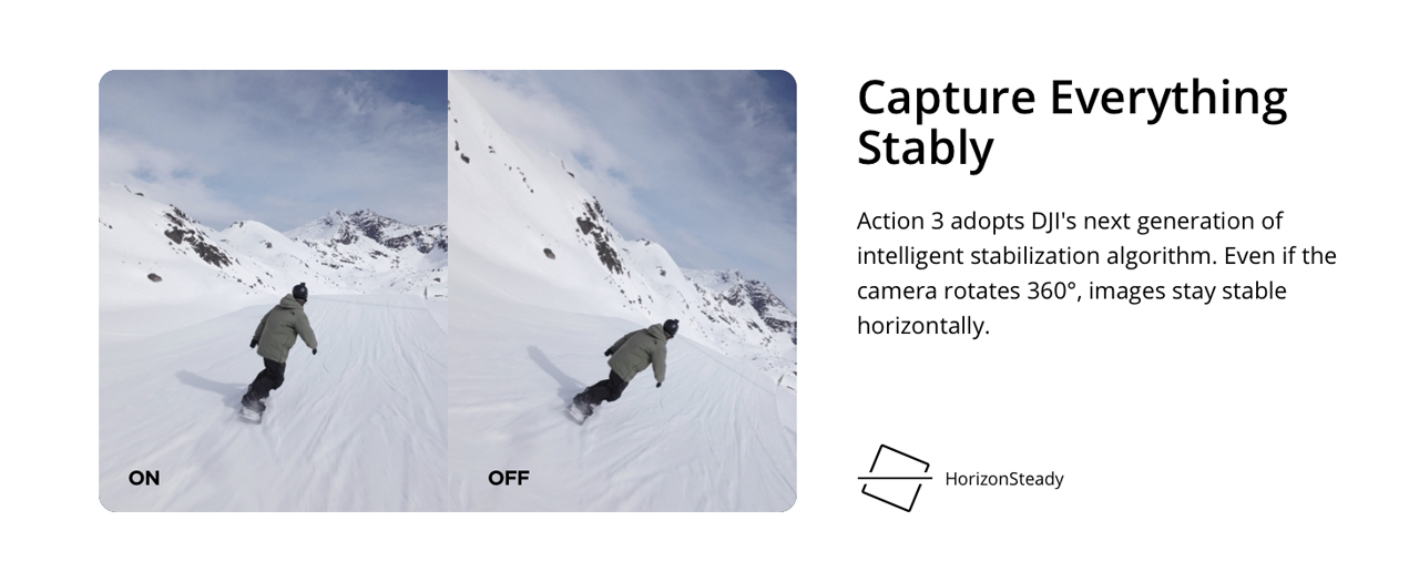 Osmo Action 3 Standard Combo DJI Action 3 160 minutes of battery life 4K Action Camera with Super-Wide FOV