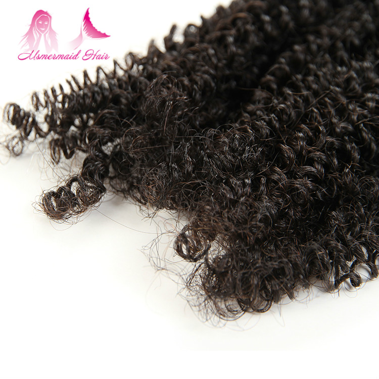 high quality virgin mongolian human hair kinky curly 100 human hair extensions