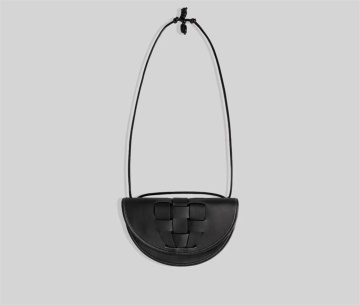 Fashionable New Genuine Leather Ladies Crescent Bag