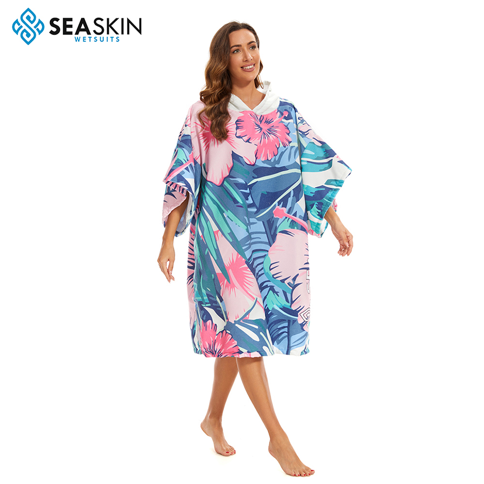 Sashin Vuxna huva surf poncho byte pool byt strand surf poncho handduk