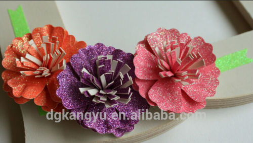 artificial flowers glitter paper