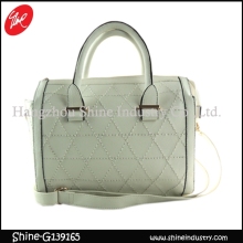 elegant women hangbag/stylish shoulder bag/quilting pu duffel bag