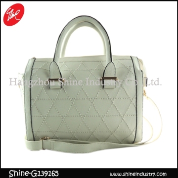 elegant women hangbag/stylish shoulder bag/quilting pu duffel bag