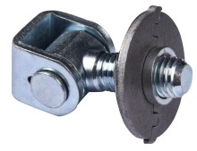 Galvanized gate Hinge plate with U-Bolt And Nut