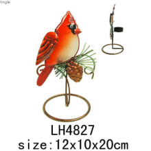 Cardinal Bird  Candle Holder