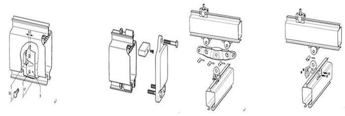 light duty aluminum alloy KBK crane