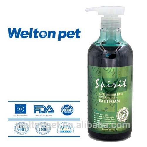 SPIRIT Aloe Nourishing Anti-flea Cat Bath Foam grooming dog shampoo