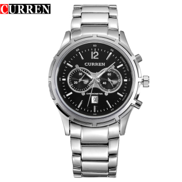 chronograph curren business quartz watch promotional