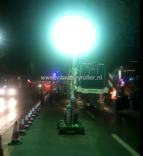 400W*4 Construction Small Telescopic Mobile Lighting Tower
