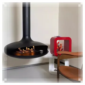 Stainless Steel Hat Wood Burning Fireplace Insert Wood Stove Indoor Fireplace