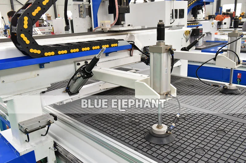 Blue Elephant New Production Line CNC Router Wood Working Automatic Loading and Unloading Nesting Machine