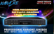 New functions Multi-Format Karaoke DVD Mp4 Divx Player with Inbuilt Recorder+ USB + Wired Digit Microphone (optional)