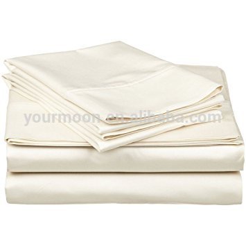soft 100% organic cotton 4 pieces bed sheet set/sheets