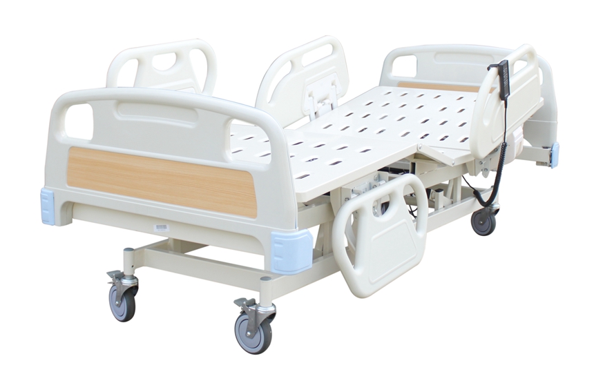 Electric three-joint home hospital bed with remote control
