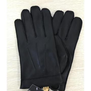 Black Color Mens Leather Gloves