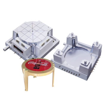 plastic round tea table injection mold maker