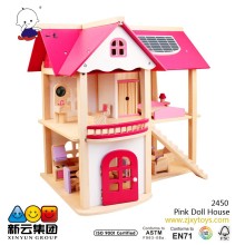 Pink Doll House wooden toys