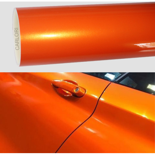 Metallic Fantasy Sun Orange Car Wrap Vinyl