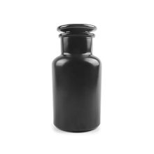 250ml Black Glass Reagent Bottle With Glass Stopper