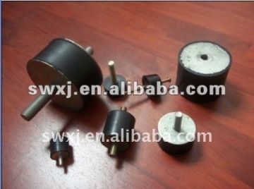 Cylindrical rubber mounting