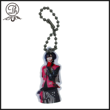 Epoxy dome Mobile charm metal with ball chain