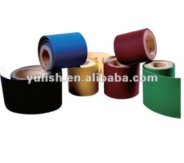 Color abrasive paper rolls