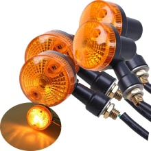 Amber Flasher Turn Signal Lights for Kawasaki, Suzuki, Honda Cafe Racer Motorcycles